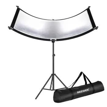 Neewer Clamshell Light Reflector Carry Bag 2M Light Stand Arclight Curved Eyelighter Lighting Reflector for Portrait Studio
Neewer Clamshell Light Reflector Carry Bag 2M Light Stand Arclight Curved Eyelighter Lighting Reflector for Portrait Studio