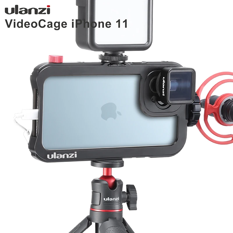 Ulanzi Metal Phone Vlog Cage Protective Case 17mm Lens Interface Extension Cage For iPhone 11/iPhone 11 Pro/iPhone 11 Pro Max
Ulanzi Metal Phone Vlog Cage Protective Case 17mm Lens Interface Extension Cage For iPhone 11/iPhone 11 Pro/iPhone 11 Pro Max