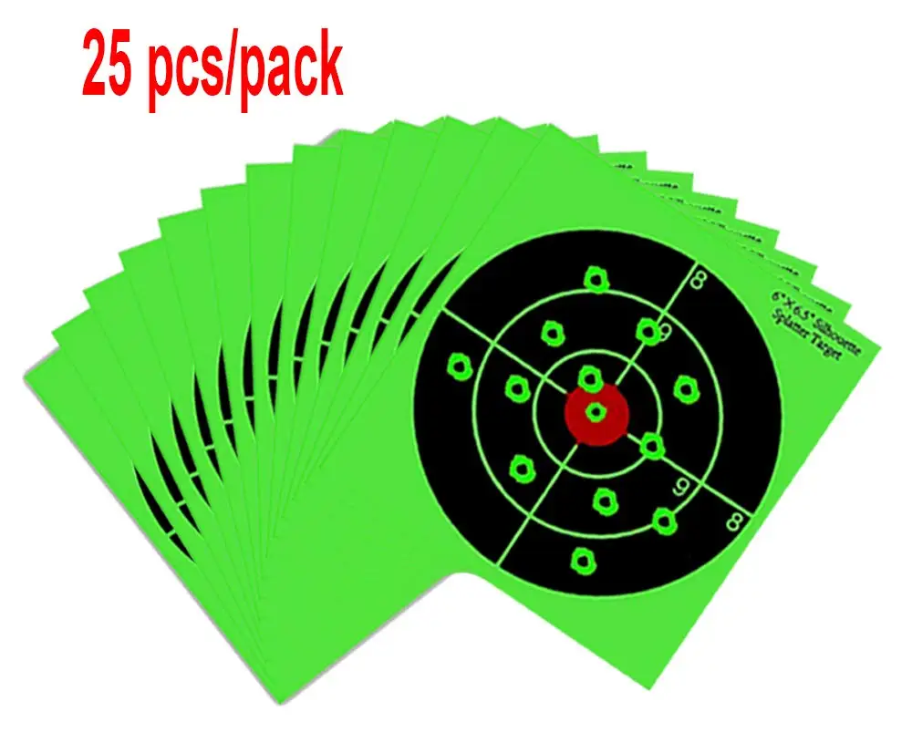 Splatter Targets - 8" Shooting Targets Paper Card - Bullseye Reactive Shooting Upon Impact - Gun - Rifle - Pistol - (25PCS)
Splatter Targets - 8" Shooting Targets Paper Card - Bullseye Reactive Shooting Upon Impact - Gun - Rifle - Pistol - (25PCS)