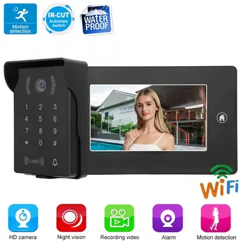 110-240V 7inch HD Screen Wired Doorbell Kit Video Intercom Remote Control Door Bell Home Security Accessories
110-240V 7inch HD Screen Wired Doorbell Kit Video Intercom Remote Control Door Bell Home Security Accessories