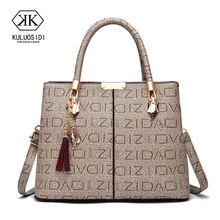 

Luxury Leather Handbags Letter Brand Shoulder Bags for Women 2021 Sac a Main Female Women's Hand Bag