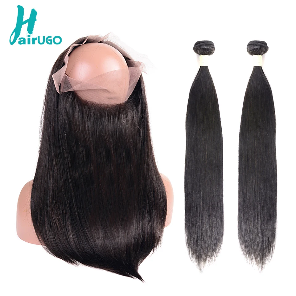 HairUGo Straight Human Hair Bundles With Closure Peruvian Hair Bundles With 360 Lace Frontal Closure Double Weft Remy Hair Weave
HairUGo Straight Human Hair Bundles With Closure Peruvian Hair Bundles With 360 Lace Frontal Closure Double Weft Remy Hair Weave