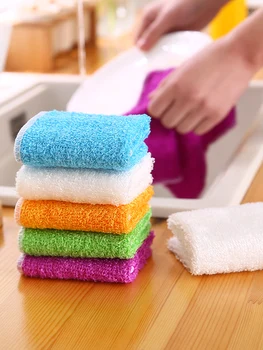 Double-layer thick bamboo fiber dish cloth kitchen non-stick oil scouring pad dish cloth dish towel clean degreasing lazy rag
Double-layer thick bamboo fiber dish cloth kitchen non-stick oil scouring pad dish cloth dish towel clean degreasing lazy rag