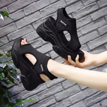 Wedge sandals women's thick bottom 2020 summer new wild fashion increase Roman fairy shoes
Wedge sandals women's thick bottom 2020 summer new wild fashion increase Roman fairy shoes