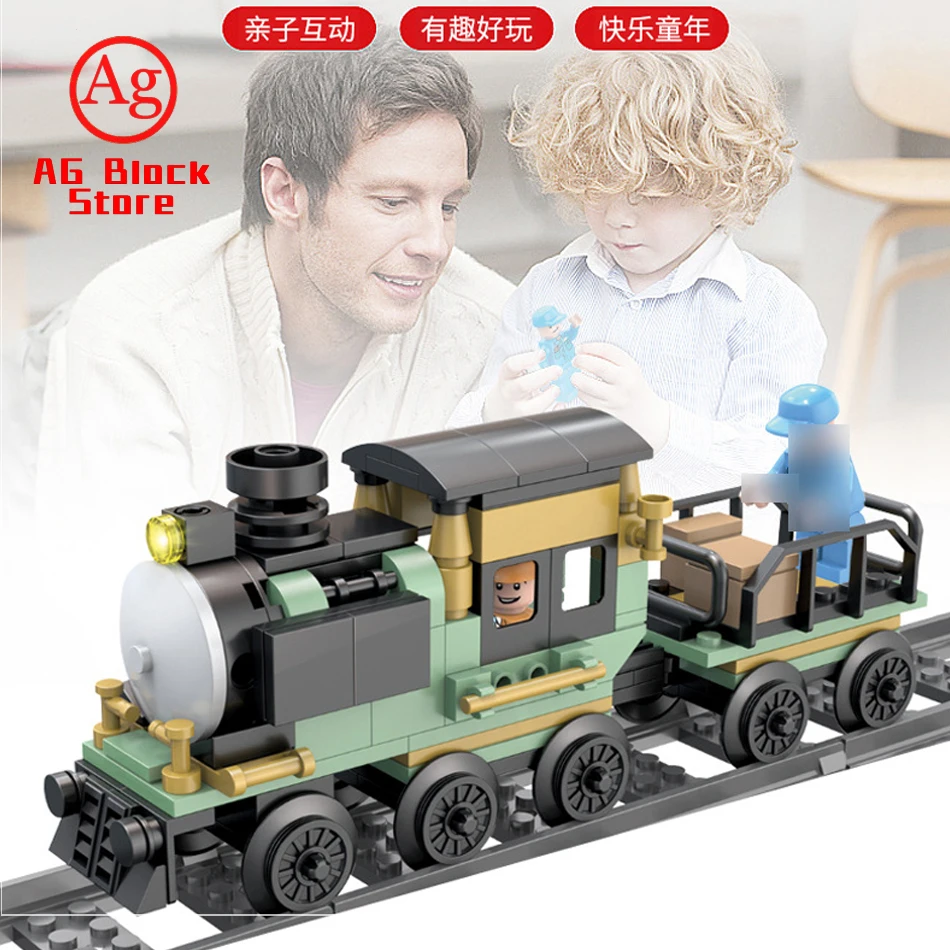 Train Compatible Legoed Technic Steam Cargo Train with Track Rail Building Blocks City Creator Figure Bricks Toys for Children
Train Compatible Legoed Technic Steam Cargo Train with Track Rail Building Blocks City Creator Figure Bricks Toys for Children
