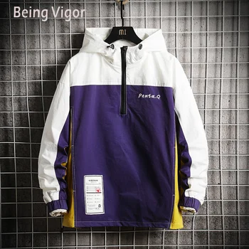 New Mens Anorak Jackets Men Hip-Hop Outwear Fashion Hit Color Patchwork Casual Streetwear Male Jacket Outdoor Coat
New Mens Anorak Jackets Men Hip-Hop Outwear Fashion Hit Color Patchwork Casual Streetwear Male Jacket Outdoor Coat