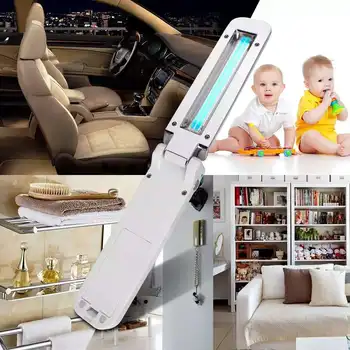 Ultraviolet Disinfection Lamp Sterilization Lamp Portable UVC Handheld Folding USB Disinfection Germicidal Flashlight
Ultraviolet Disinfection Lamp Sterilization Lamp Portable UVC Handheld Folding USB Disinfection Germicidal Flashlight