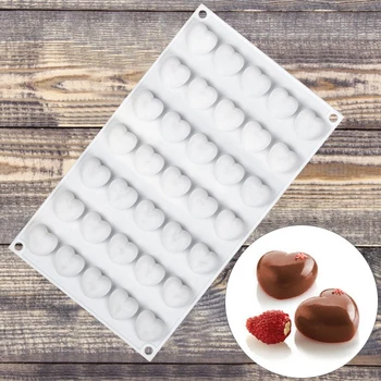 Hearts mousse and baking dish, 29.7 x 17.3 cm, 35 holes (2.5 x 2.3 cm), white
Hearts mousse and baking dish, 29.7 x 17.3 cm, 35 holes (2.5 x 2.3 cm), white