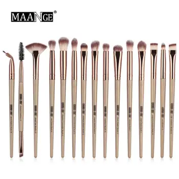 MAANGE 15 pcs Professional Makeup Brushes Set Soft Hair Blending Tools For Powder Foundation Eyeshadow Eyeliner Make Up
MAANGE 15 pcs Professional Makeup Brushes Set Soft Hair Blending Tools For Powder Foundation Eyeshadow Eyeliner Make Up