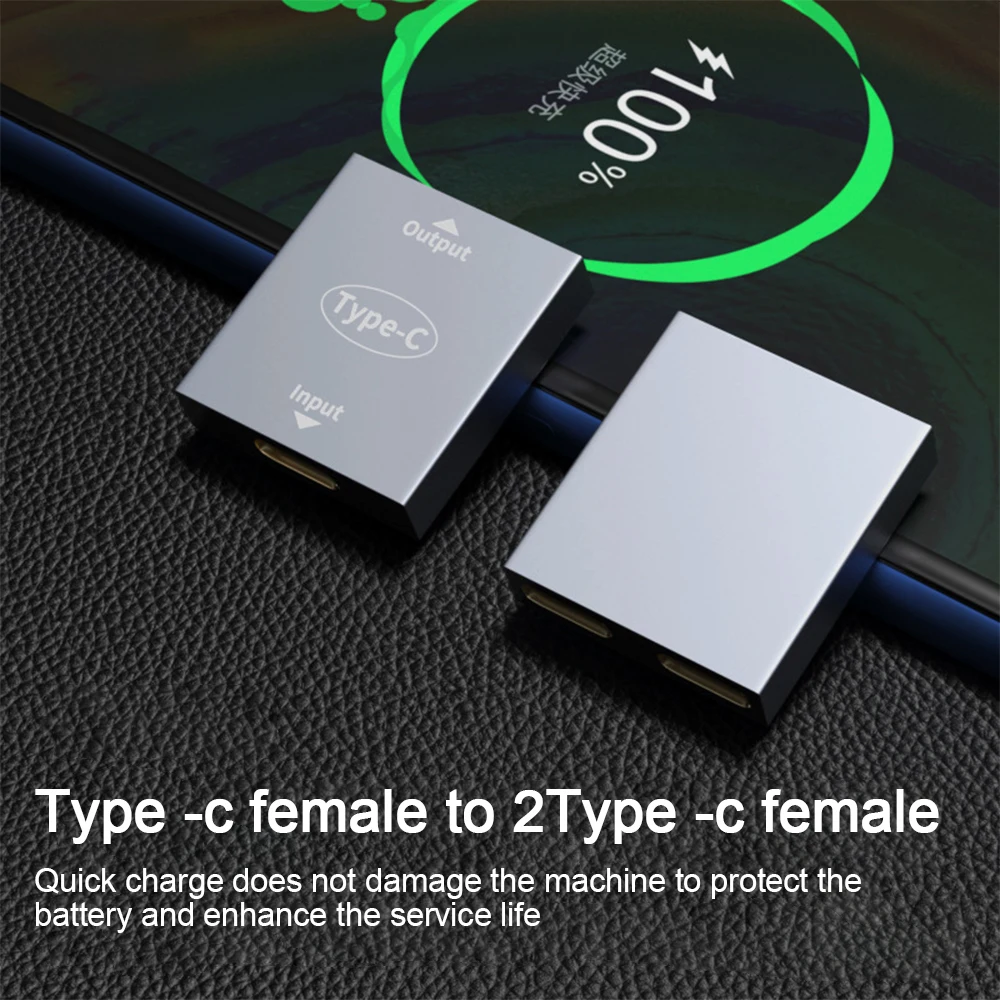 2 in 1 USB Type C Splitter USB C Female to Dual Type C Female Headphone Charger Adapter Splitter Converter
2 in 1 USB Type C Splitter USB C Female to Dual Type C Female Headphone Charger Adapter Splitter Converter