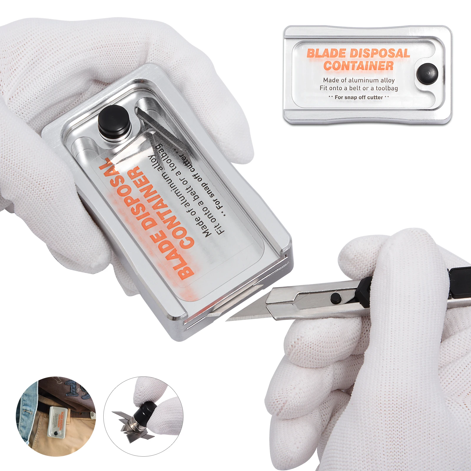 EHDIS Knife Metal Blades Disposal Case Car Window Foil Film Cutter Snap Off Safety Storage Box Household Portable Container Tool
EHDIS Knife Metal Blades Disposal Case Car Window Foil Film Cutter Snap Off Safety Storage Box Household Portable Container Tool