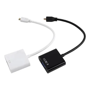 Micro HDMI TO VGA Adapter Cable 1080P Digital To Analog Audio Converter For Projector PC
Micro HDMI TO VGA Adapter Cable 1080P Digital To Analog Audio Converter For Projector PC