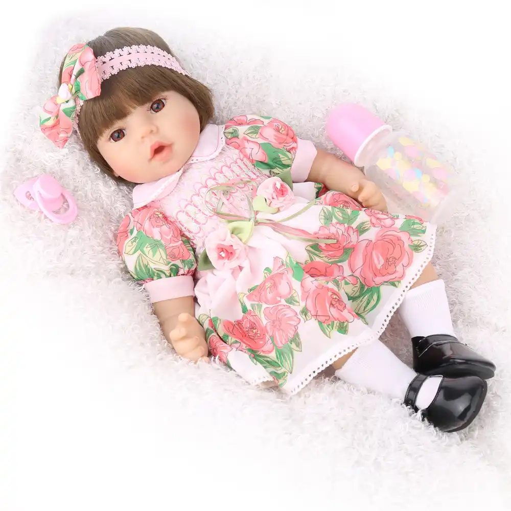 reborn baby doll 22 inch cloth body silicone vinyl adorable life