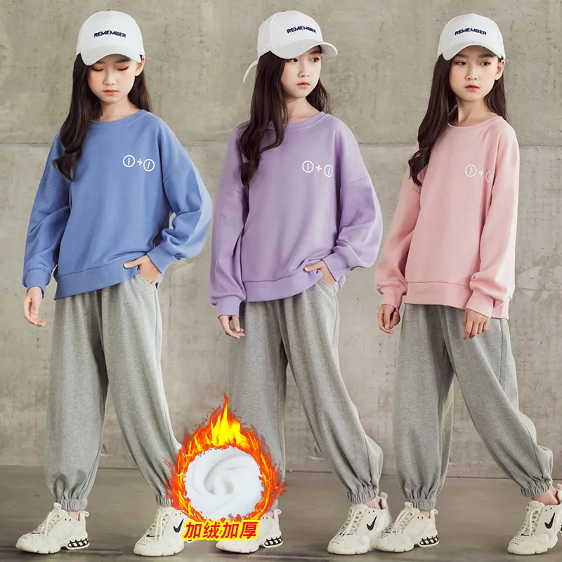 Winter Thick Fleece Girls Kids Sport Suit Warm Sweatshirt+sweatpant Jogger Training Running gym Casual Set Sportswear Tracksuit
Winter Thick Fleece Girls Kids Sport Suit Warm Sweatshirt+sweatpant Jogger Training Running gym Casual Set Sportswear Tracksuit