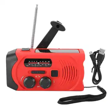 Emergency Hand Crank Solar Radio Portable Self-powered AM/FM/WB Weather Radio with LED Flashlight and Reading Light for Cell
Emergency Hand Crank Solar Radio Portable Self-powered AM/FM/WB Weather Radio with LED Flashlight and Reading Light for Cell