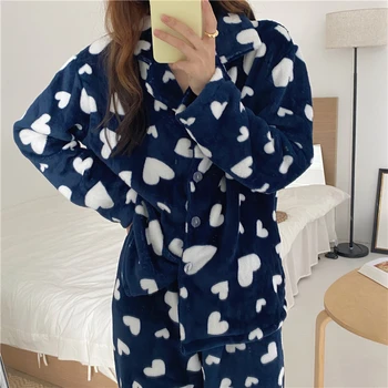 winter warm cardigans pajamas set cute home set long sleeve jacket elastic pants pijamas 2 piece set home clothes tops coat Y153
winter warm cardigans pajamas set cute home set long sleeve jacket elastic pants pijamas 2 piece set home clothes tops coat Y153