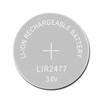 

Li-ion Rechargeable Battery LIR2477 3.6V 1 PCS Lithium Button Built-in Coin Cell Batteries Watch Cells LIR 2477 Replaces CR2477