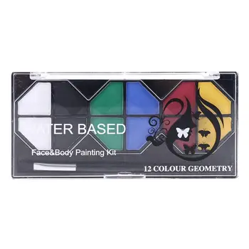 12 Color Face Painting Body Makeup Non Toxic Safe Water Soluble Paint with Brush DXAB
12 Color Face Painting Body Makeup Non Toxic Safe Water Soluble Paint with Brush DXAB