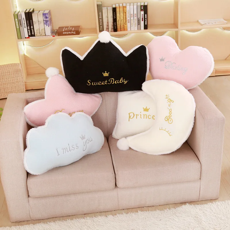 INS New Products Romantic Lettered Embroidered Pillow Princess Cloud CHILDREN'S Room Modeling Bedside Sofa Cushion Washable
INS New Products Romantic Lettered Embroidered Pillow Princess Cloud CHILDREN'S Room Modeling Bedside Sofa Cushion Washable