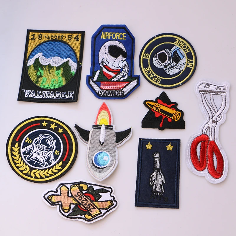 Cartoon Decorative Patch Rocket,astronaut,pilot icon Embroidered Applique Patches For DIY Iron on Badges on clothes Stickers
Cartoon Decorative Patch Rocket,astronaut,pilot icon Embroidered Applique Patches For DIY Iron on Badges on clothes Stickers