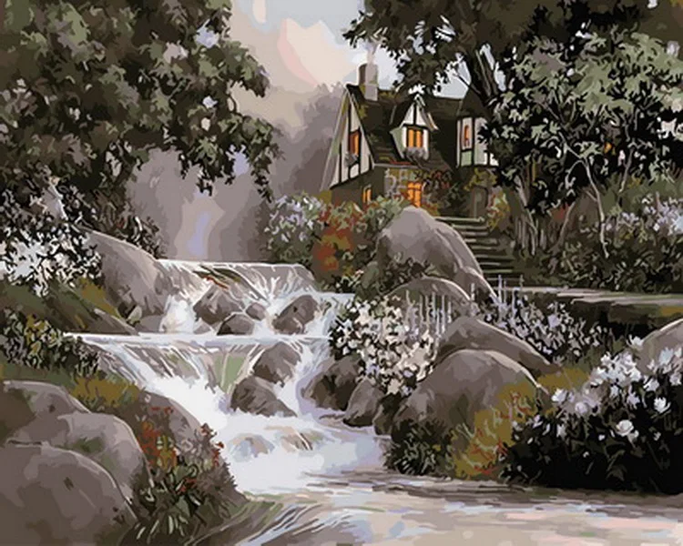 Frameless diy paintings by numbers paint by number for home decor oil picture painting 5065cm stream 
Frameless diy paintings by numbers paint by number for home decor oil picture painting 5065cm stream