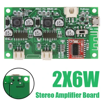 2X6W DC 5V Speaker Audio Amplifier Board Modified 2-Channel Stereo bluetooth Amplifiers Receiver Module Lithium Battery Powered
2X6W DC 5V Speaker Audio Amplifier Board Modified 2-Channel Stereo bluetooth Amplifiers Receiver Module Lithium Battery Powered
