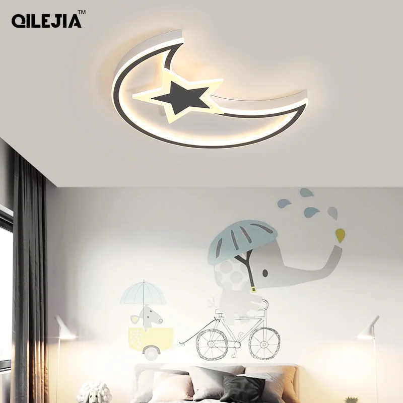 Simple modern Led ceiling lamp Stars with moon bedroom lamp warm romantic creative boys and girls children room lights
Simple modern Led ceiling lamp Stars with moon bedroom lamp warm romantic creative boys and girls children room lights