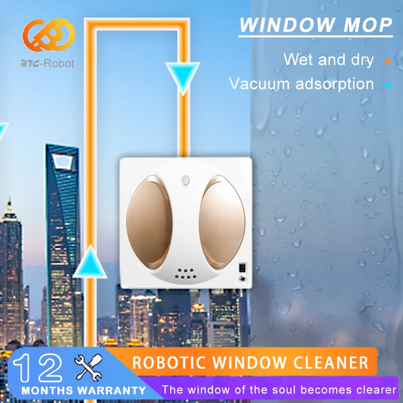 WS-980 Robotic Window Cleaner Smart Automatic Vacuum Glass Cleaning Robot Mop With Remote For Home Indoor Outdoor High Buildings
WS-980 Robotic Window Cleaner Smart Automatic Vacuum Glass Cleaning Robot Mop With Remote For Home Indoor Outdoor High Buildings