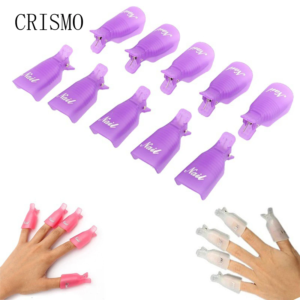 CRISMO 10Pcs Plastic Acrylic Nail Art Soak Off Clip Cap UV Gel Polish Remover Wrap Tool for Fingers Nail Polish Remover Tool
CRISMO 10Pcs Plastic Acrylic Nail Art Soak Off Clip Cap UV Gel Polish Remover Wrap Tool for Fingers Nail Polish Remover Tool