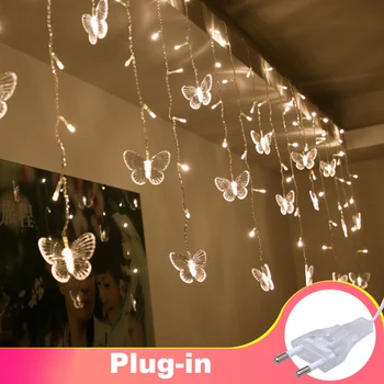 Christmas Tree Hanging Led Butterfly String Light EU Plug-in Waterproof Curtain Christmas Holiday String Lights Decoration Bulbs
Christmas Tree Hanging Led Butterfly String Light EU Plug-in Waterproof Curtain Christmas Holiday String Lights Decoration Bulbs