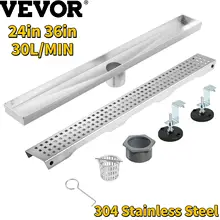 VEVOR Linear Shower Drain Floor Trench Drain 30L/Min Stainless Steel Removable Cover for Hotel Bathroom Kitchen Toilet Drainning
VEVOR Linear Shower Drain Floor Trench Drain 30L/Min Stainless Steel Removable Cover for Hotel Bathroom Kitchen Toilet Drainning