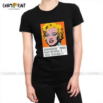 

Andy Warhol Vintage 1968 Art Marilyn Monroe Tshirt for Women Pop Art Harajuku T-shirts Cotton Tops Tees Hip Hop Clothing Female