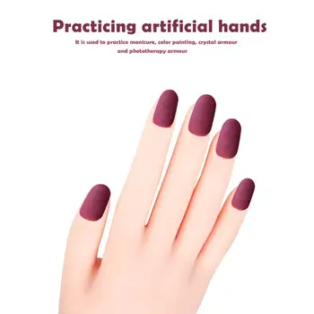 Nail Practice Fake Hand Model Soft PVC Nail Art Training Display Manicure Tool Scope of Application Painted Flowers Carved
Nail Practice Fake Hand Model Soft PVC Nail Art Training Display Manicure Tool Scope of Application Painted Flowers Carved