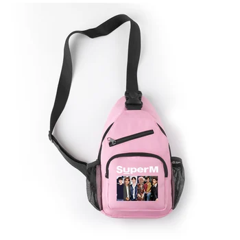 SuperM Kpop Fashion Harajuku Logo Cool Waist Bags Fresh with zipper Cross-shoulder pocket New Style small Idol mobile phone bag 
SuperM Kpop Fashion Harajuku Logo Cool Waist Bags Fresh with zipper Cross-shoulder pocket New Style small Idol mobile phone bag