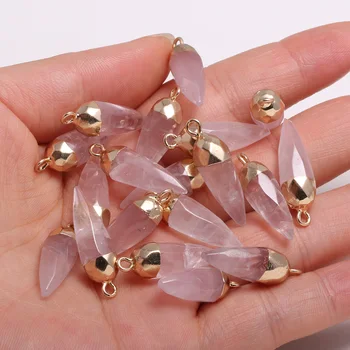 Natural Stone Faceted Rose Quartzs Pendants for Jewelry Making Diy earring necklace Bracelet accessories Reiki Healing Gift
Natural Stone Faceted Rose Quartzs Pendants for Jewelry Making Diy earring necklace Bracelet accessories Reiki Healing Gift