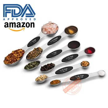 Stainless Steel Both Head Amount Spoon 6 Paper Set To Flavor Spoon Baking Scale Metering Spoon Magnetism Absorb Na
Stainless Steel Both Head Amount Spoon 6 Paper Set To Flavor Spoon Baking Scale Metering Spoon Magnetism Absorb Na