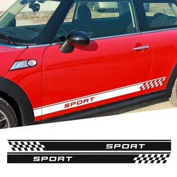For 2Pcs Door Side Stripes Sticker Sport Checker Flag for MINI Cooper One S Countryman R60 Paceman R61 R56 R50 R53 Car Styling
For 2Pcs Door Side Stripes Sticker Sport Checker Flag for MINI Cooper One S Countryman R60 Paceman R61 R56 R50 R53 Car Styling