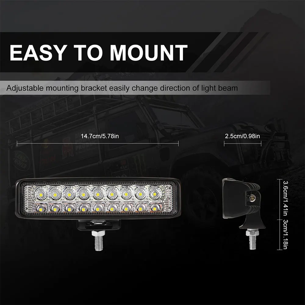 6inch Car Truck LED Work Light Bar 60W Spotlight Beam LED SUV Boat Driving Fog Light Combo Flood Light
6inch Car Truck LED Work Light Bar 60W Spotlight Beam LED SUV Boat Driving Fog Light Combo Flood Light