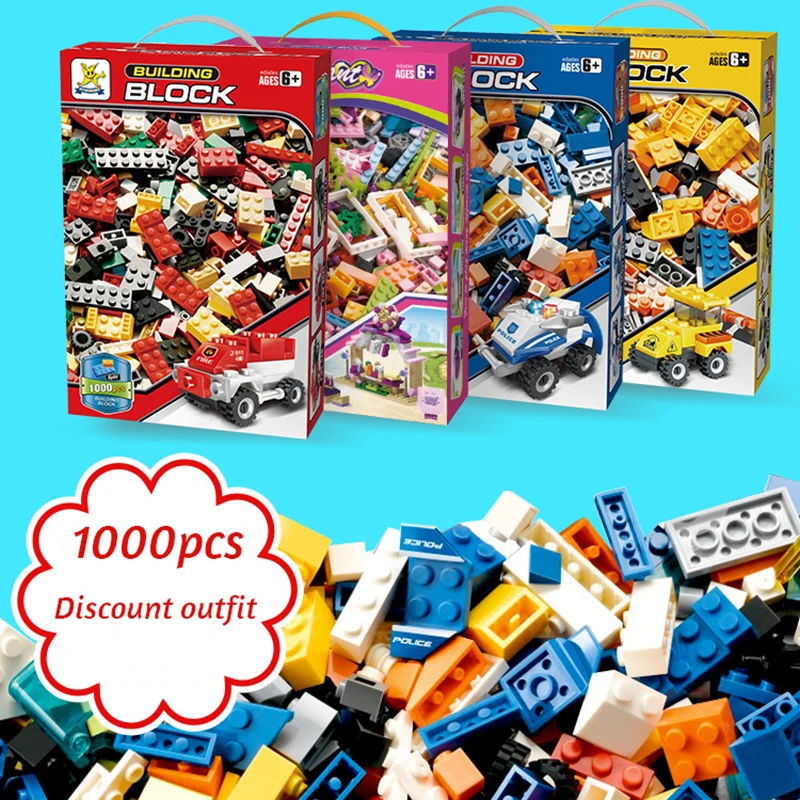 1000 Pcs DIY Building Blocks Bulk Sets City Creative Stacking toy Technic Bricks Creator Educational Assemble Toys for Children
1000 Pcs DIY Building Blocks Bulk Sets City Creative Stacking toy Technic Bricks Creator Educational Assemble Toys for Children