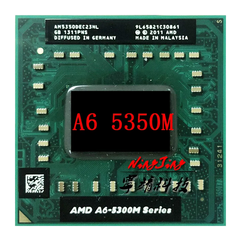 AMD A6 Series 5350M 5350 M 2 9 GHz двухъядерный двухниточный процессор AM5350DEC23HL разъем