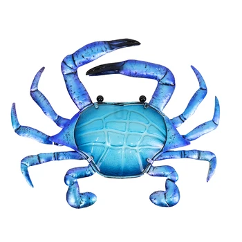 Metal Blue Crab Wall Artwork for Home and Garden Decoration Outdoor Statues Miniatures and Sculptures 
Metal Blue Crab Wall Artwork for Home and Garden Decoration Outdoor Statues Miniatures and Sculptures