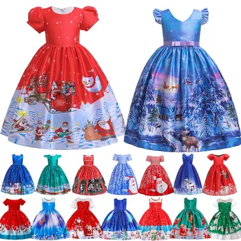 2019 Christmas Party Dresses for Girls Red Green Blue Xmas Ball Gown Child Santa Claus Clothing Teenager Christmas Eve Vestidos
2019 Christmas Party Dresses for Girls Red Green Blue Xmas Ball Gown Child Santa Claus Clothing Teenager Christmas Eve Vestidos