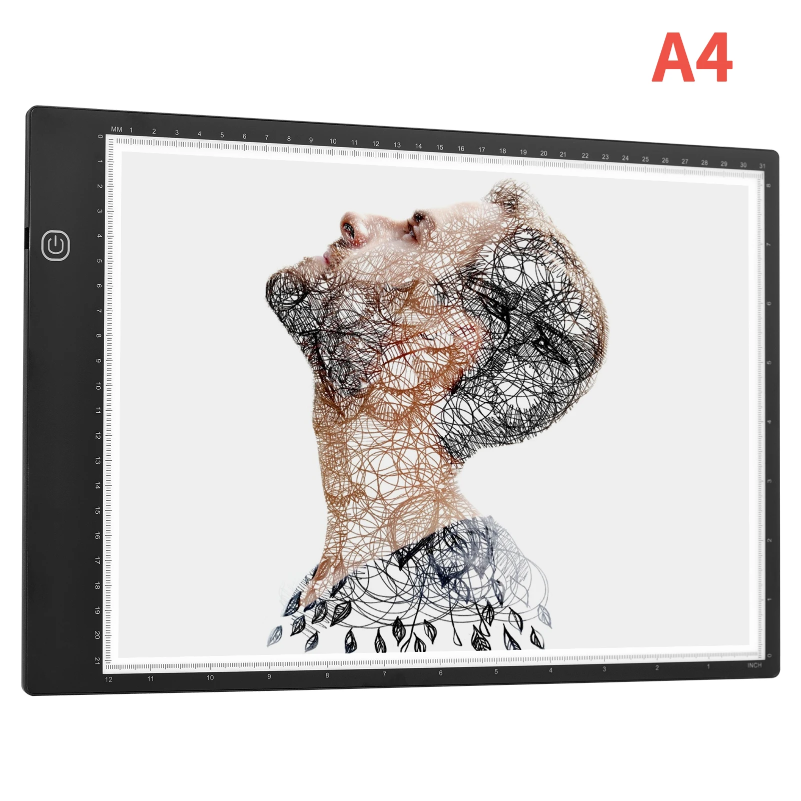 Generic A4 Copyboard Ul thin LED Light Pad Adjustable 3 Levels