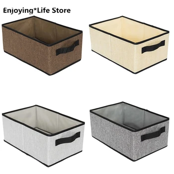 Washable Folding Clothes Storage Box Foldable Underwear Socks Bra Storage Container Cotton Liene Shirts Storage Box Light Gray
Washable Folding Clothes Storage Box Foldable Underwear Socks Bra Storage Container Cotton Liene Shirts Storage Box Light Gray