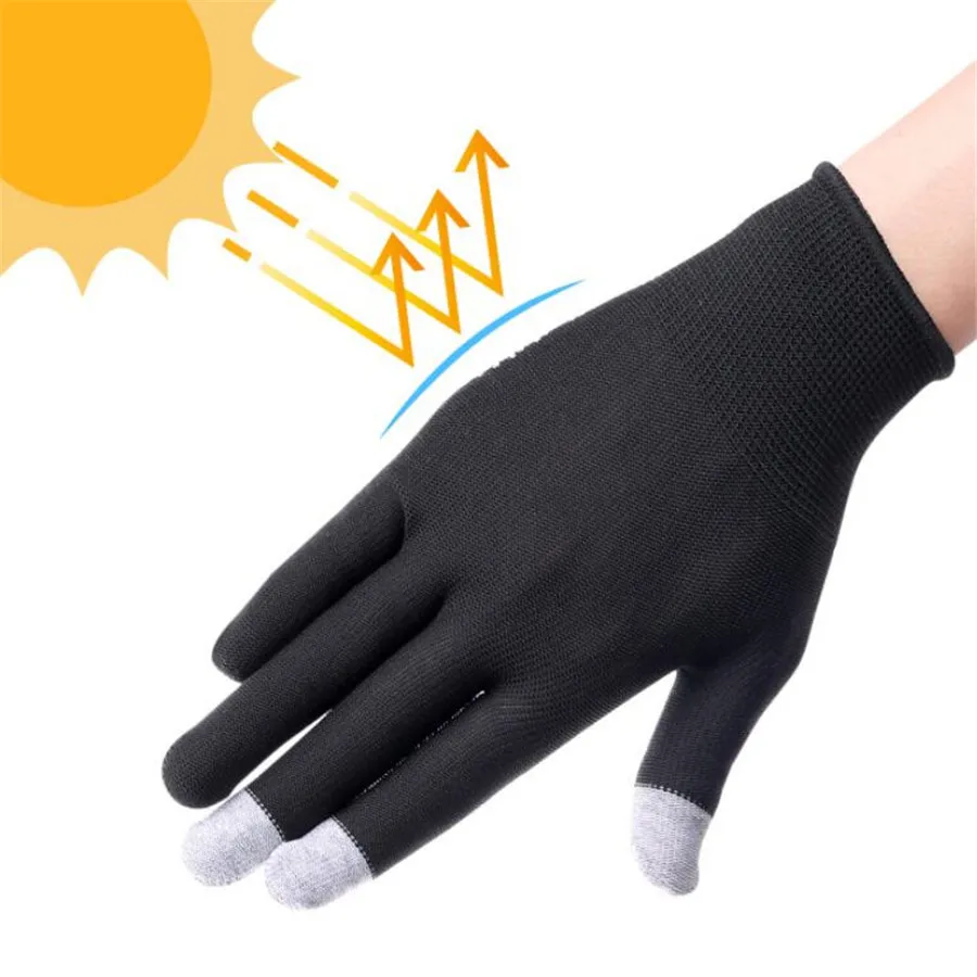 Солнцезащитные летние тонкие короткие уличные перчатки для альпинизма дышащие