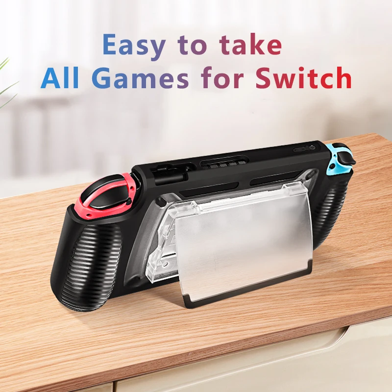Protecting Hard Case PC TPU with Stand Game Card Cartridge Storage separat Joy-con mode for Nintend Switch Console
Protecting Hard Case PC TPU with Stand Game Card Cartridge Storage separat Joy-con mode for Nintend Switch Console