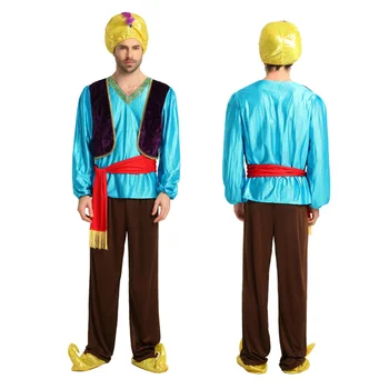 Carnival Party Halloween Costumes Adult Aladdin Costume Arab Aladdin Prince Cosplay Family for Mens
Carnival Party Halloween Costumes Adult Aladdin Costume Arab Aladdin Prince Cosplay Family for Mens