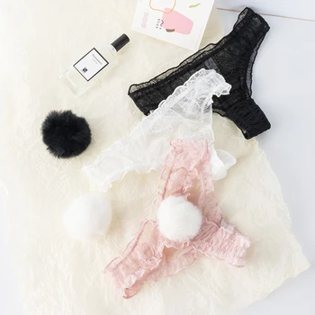 Sexy Lace Panties Cute Women's Underpants Breathable Transparent Underwear Comfort Female Thong Low Rise G-string 
Sexy Lace Panties Cute Women's Underpants Breathable Transparent Underwear Comfort Female Thong Low Rise G-string