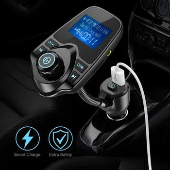 Bluetooth 5.0 Handsfree Car Kit FM Transmitter Quick Dual USB Charger LCD Digital Voltmeter TF Card U disk AUX Player
Bluetooth 5.0 Handsfree Car Kit FM Transmitter Quick Dual USB Charger LCD Digital Voltmeter TF Card U disk AUX Player