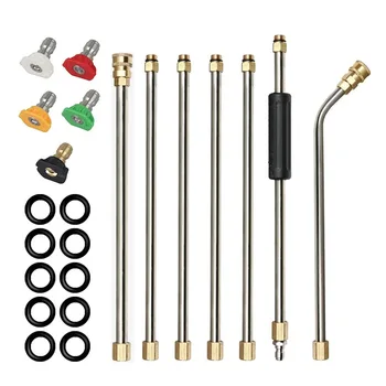 1/4 QD M22-14 Pressure Washer Extension Wand Gutter Cleaner Attachment Tips Set Telescoping Replacement Lance Cleaner
1/4 QD M22-14 Pressure Washer Extension Wand Gutter Cleaner Attachment Tips Set Telescoping Replacement Lance Cleaner